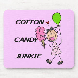 Cotton Candy Junkie Tshirts and Gifts Mouse Pad