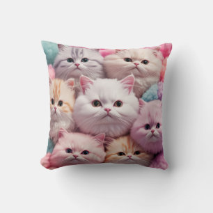 Cotton Candy Kittens Cushion
