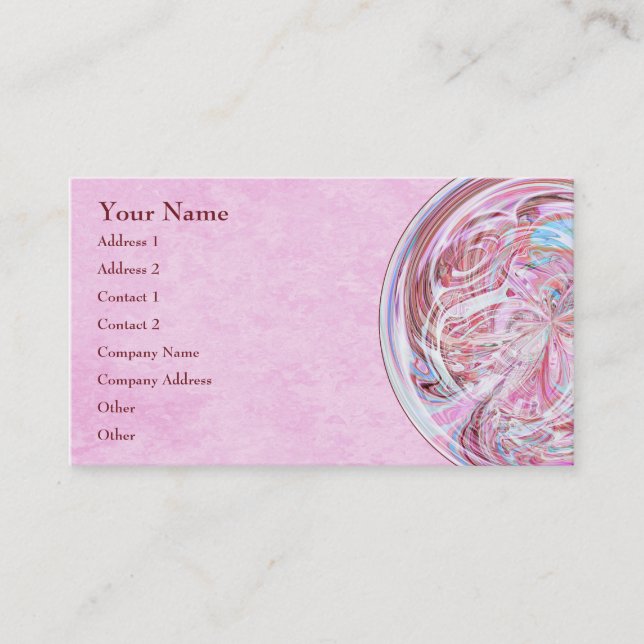 Cotton Candy Mandala Business Card (Front)