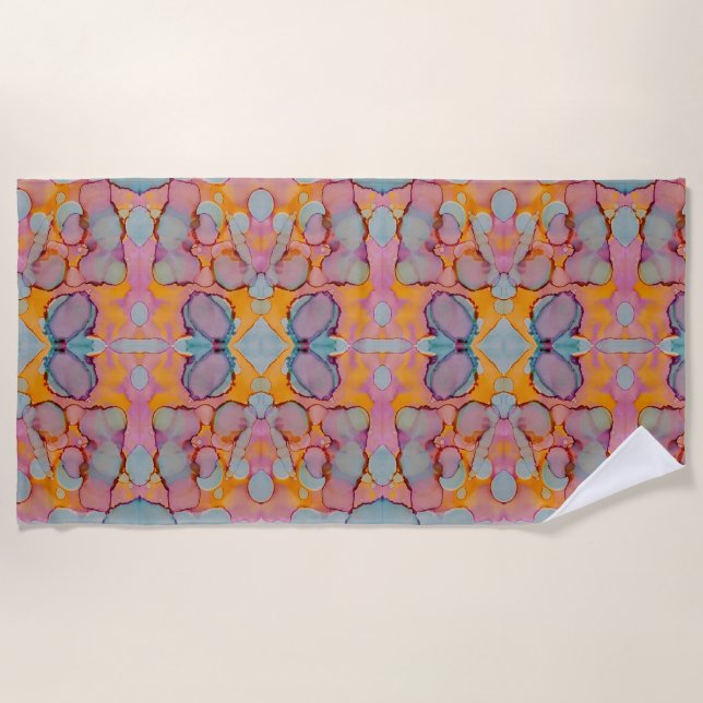 Cotton Candy Mirage Beach Towel (Front)