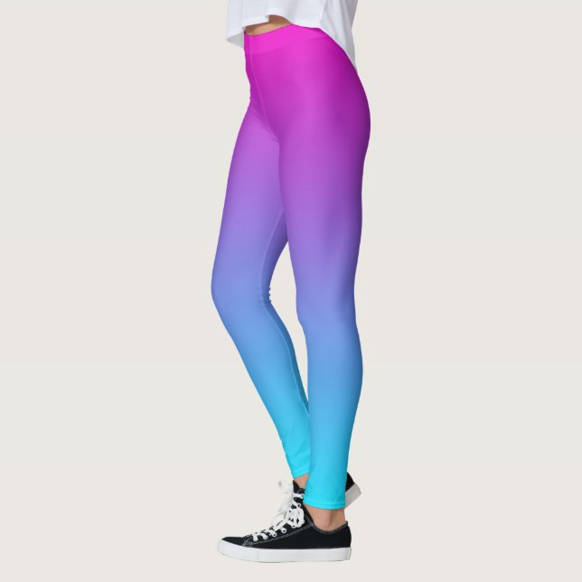 Cotton Candy Ombre Leggings (Left)
