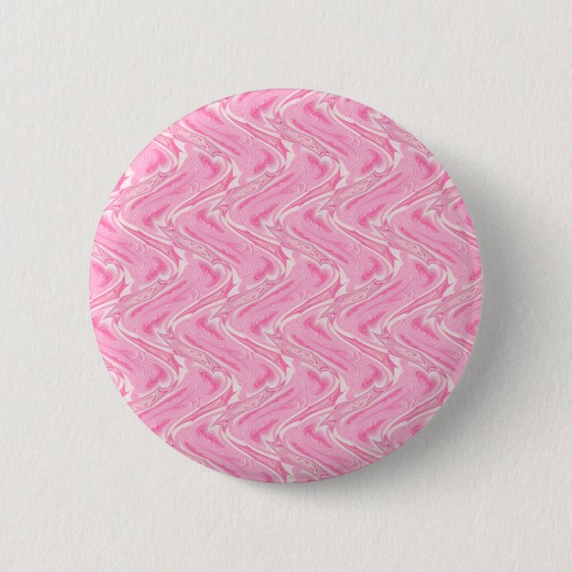 Cotton Candy Pink Abstract 6 Cm Round Badge (Front)