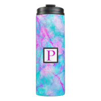Cotton Candy Pink & Blue Watercolor Wash Stain