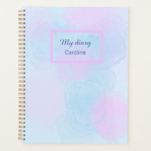 Cotton candy planner spiral with hard cover