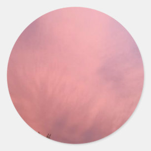 Cotton Candy Sky Classic Round Sticker
