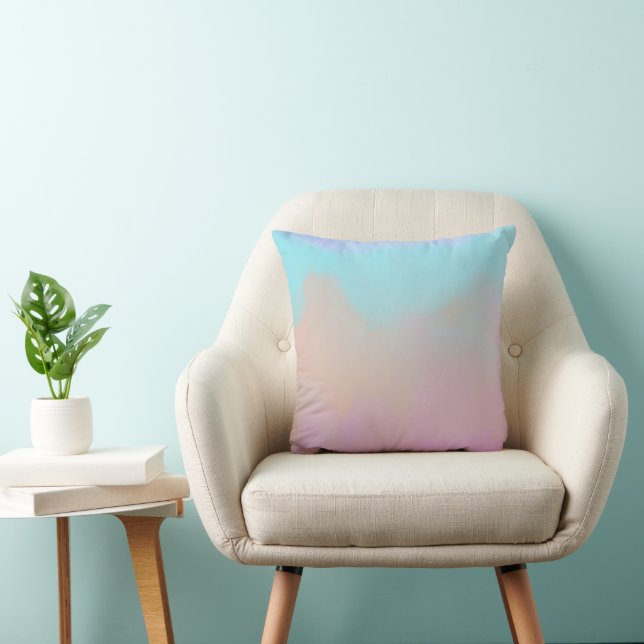 Cotton Candy Swirl Digital Print  Cushion (Chair)
