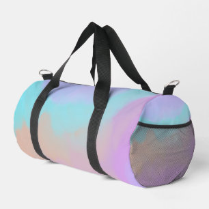 Cotton Candy Swirl Digital Print Duffle Bag