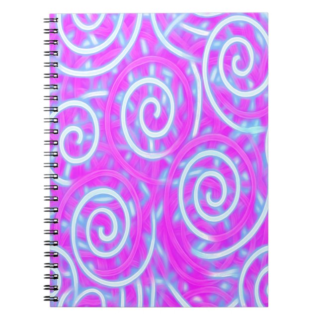 Cotton Candy Swirl Notebook – Pastel Aesthetic  (Front)