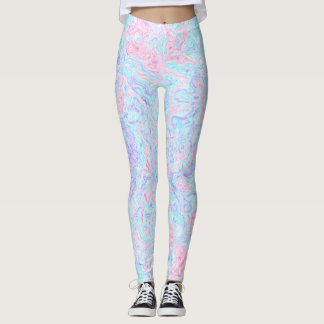 Cotton Candy Swirls Leggings