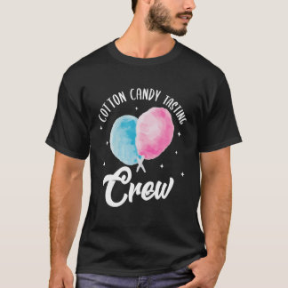 Cotton Candy Tasting Crew Candy Stick Cones Floss T-Shirt