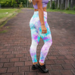 Cotton Candy Tie Dye Pattern Leggings<br><div class="desc">Fun purple and blue tie dye design.</div>