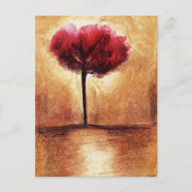Cotton Candy Tree (Red) Postcards (Front)