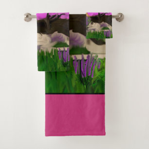 Cotton Candy Trees Abstract Art Bath Towel Set