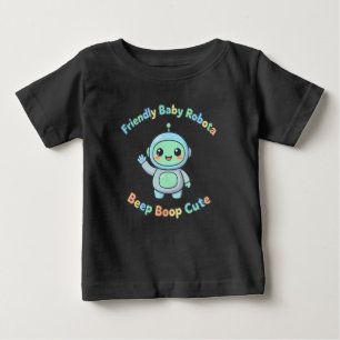 Cotton Confort Robot Baby T-Shirt