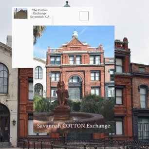 Cotton Exchange Savannah Georgia Photographic Postcard