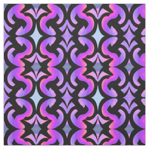 Cotton Fabric-Crafts-Pink,Black,Blue,Purple Fabric