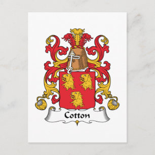 Cotton Family Crest Postcard