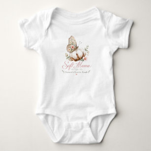 Cotton Flower Design Baby Bodysuit