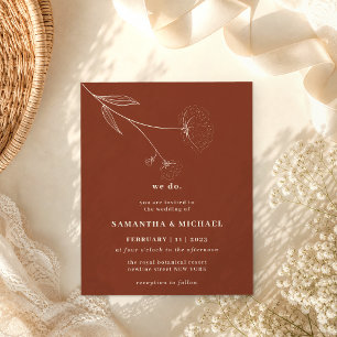 Cotton Flower Terracotta budget brown we do Flyer