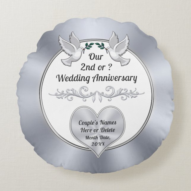 Cotton Gifts for 2nd Anniversary, Cotton Pillow (Front)