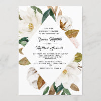 Cotton & Magnolia Wedding Invitation