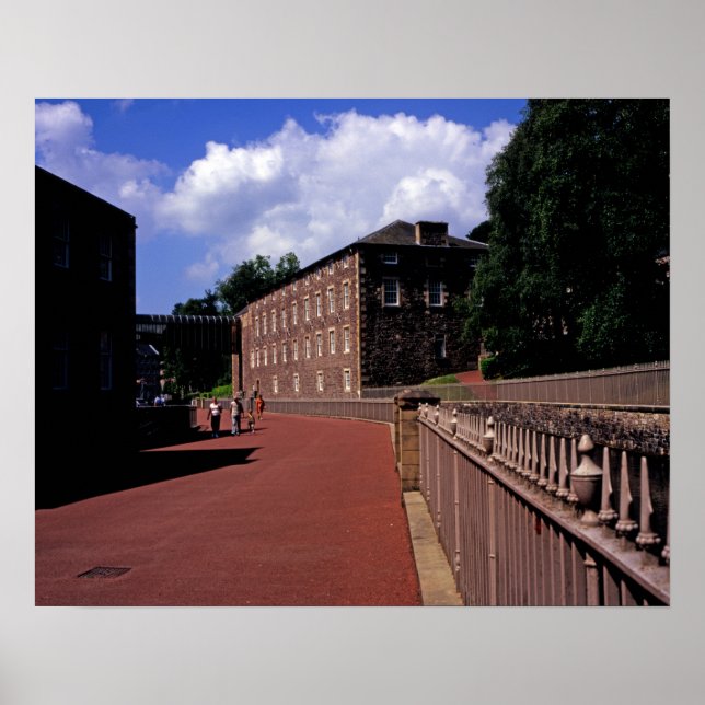 Cotton Mill at New Lanark Postcard Poster (Front)