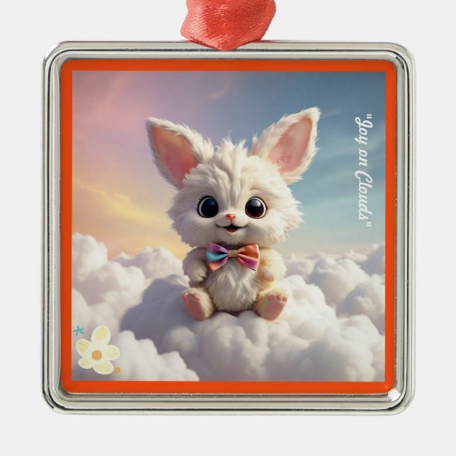 "Cotton Rider" Metal Tree Decoration (Front)