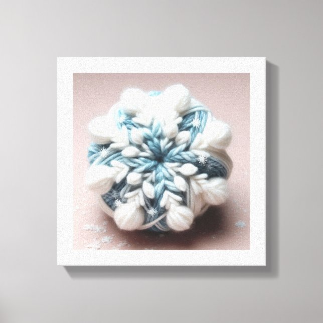 Cotton snowflake  canvas print (Front)