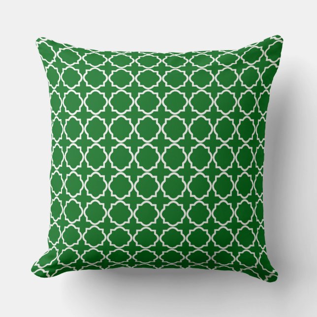 Cotton Throw Pillow Hearts (Front)