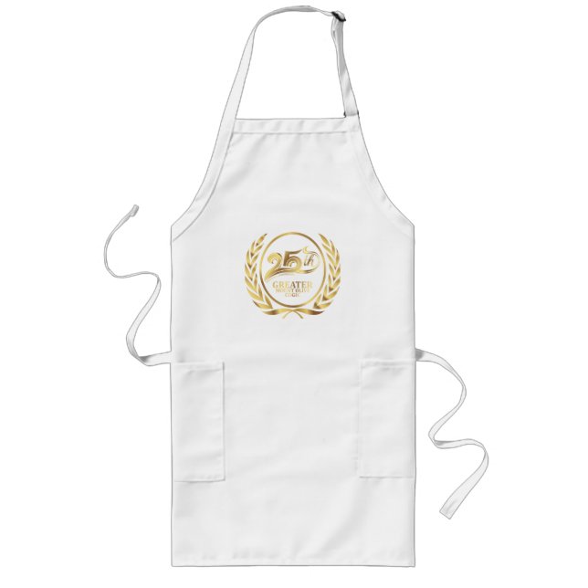 Cotton Twill Apron with GMO 25 Anniversary Logo (Front)