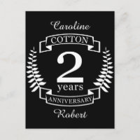 Cotton wedding anniversary 2 years married