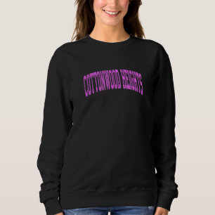 Cottonwood Heights Utah Ut Vintage Athletic Sports Sweatshirt
