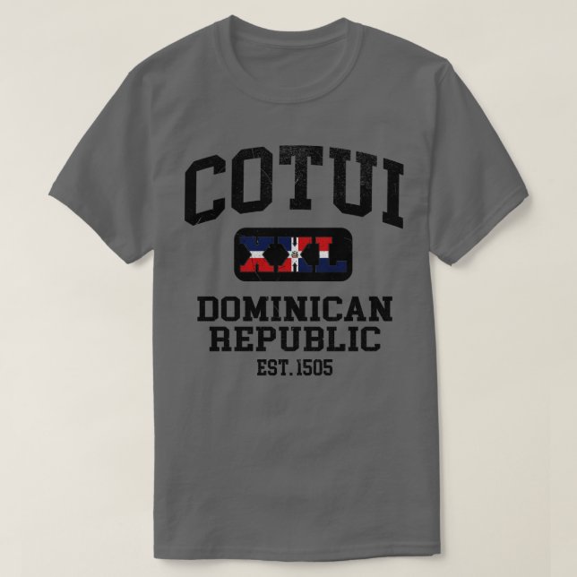 Cotui Dominican Republic XXL Athletic design T-Shirt (Design Front)