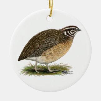 Coturnix Pharaoh Quail Ceramic Tree Decoration