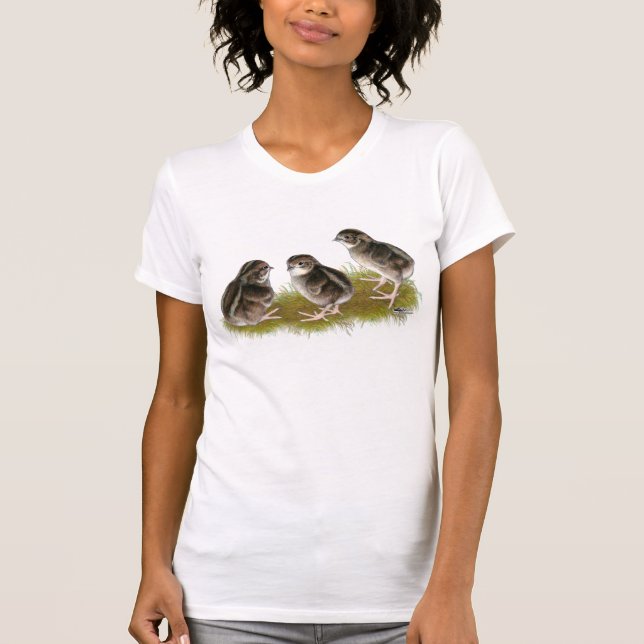 Coturnix Quail Chicks T-Shirt (Front)