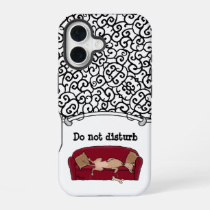 Couch Greyhound (fawn) Dog Lazy Sleeping Funny iPhone 16 Case