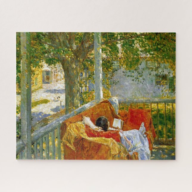 Couch on the Porch, Cos Cob by Frederick Hassam Jigsaw Puzzle (Horizontal)