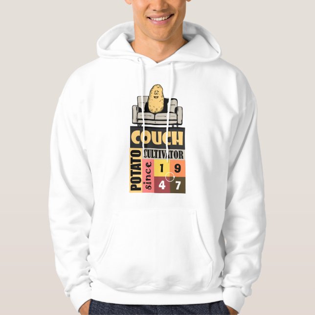 Couch Potato Cultivator Since [Birth Year] Hoodie (Front)