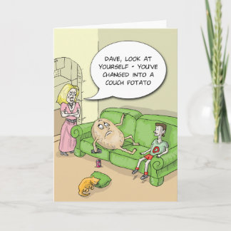 Couch Potato Funny Greeting Card