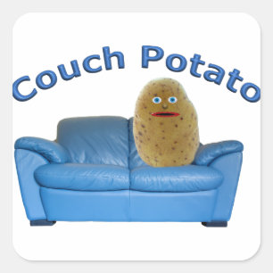 Couch Potato Square Sticker