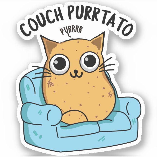Couch Purrtato Funny Potato Pun  (Front)