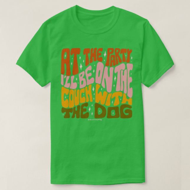 Couch With the Dog T-Shirt (Design Front)