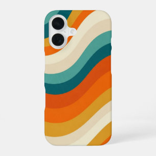 Couches Rétro Ondulées Lisses iPhone 16 Case