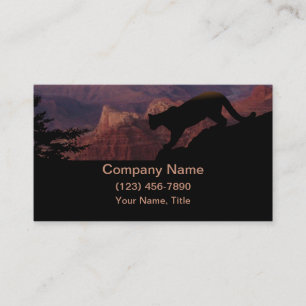 Cougar and the Grand Canyon Business Card