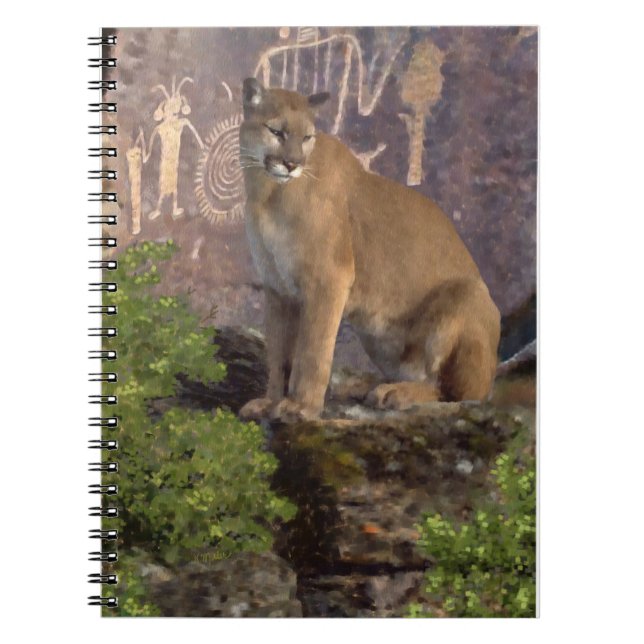 Cougar and the Pictographs Notebook (Front)