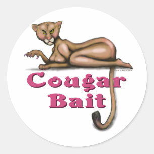 Cougar Bait Classic Round Sticker