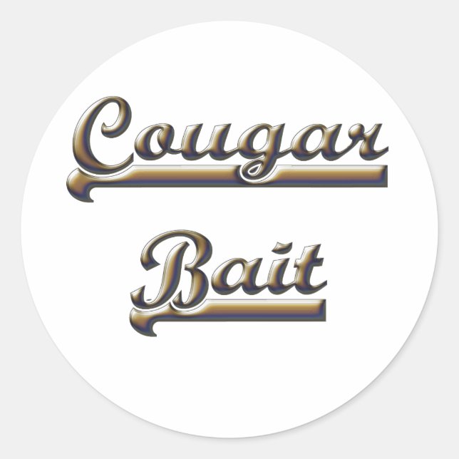 COUGAR BAIT CLASSIC ROUND STICKER (Front)