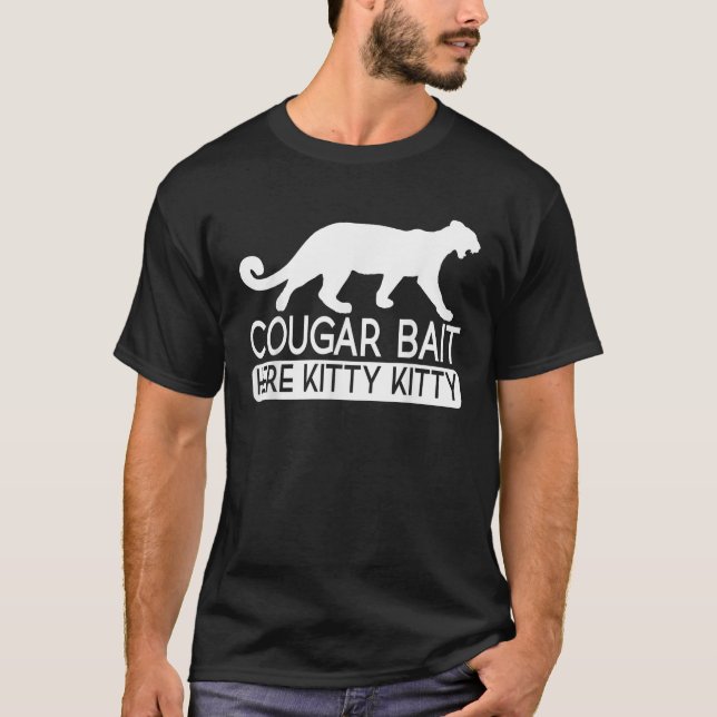 Cougar Bait Funny Mens Cougar T-Shirt (Front)