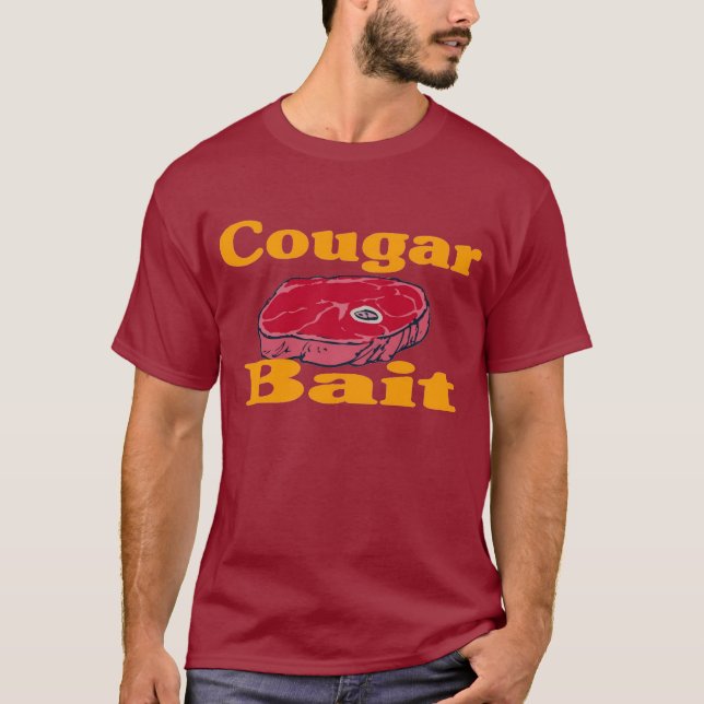 Cougar Bait - Maroon (front & back) T-Shirt (Front)