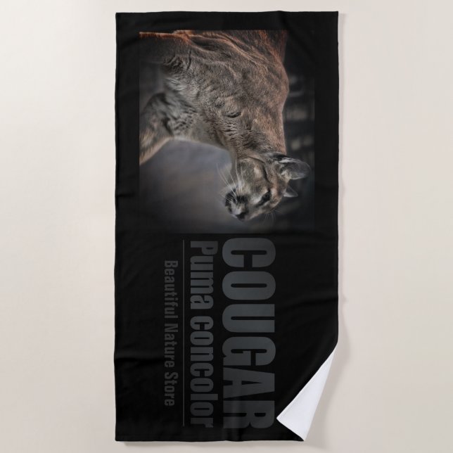 COUGAR：Beach Towel (Front)